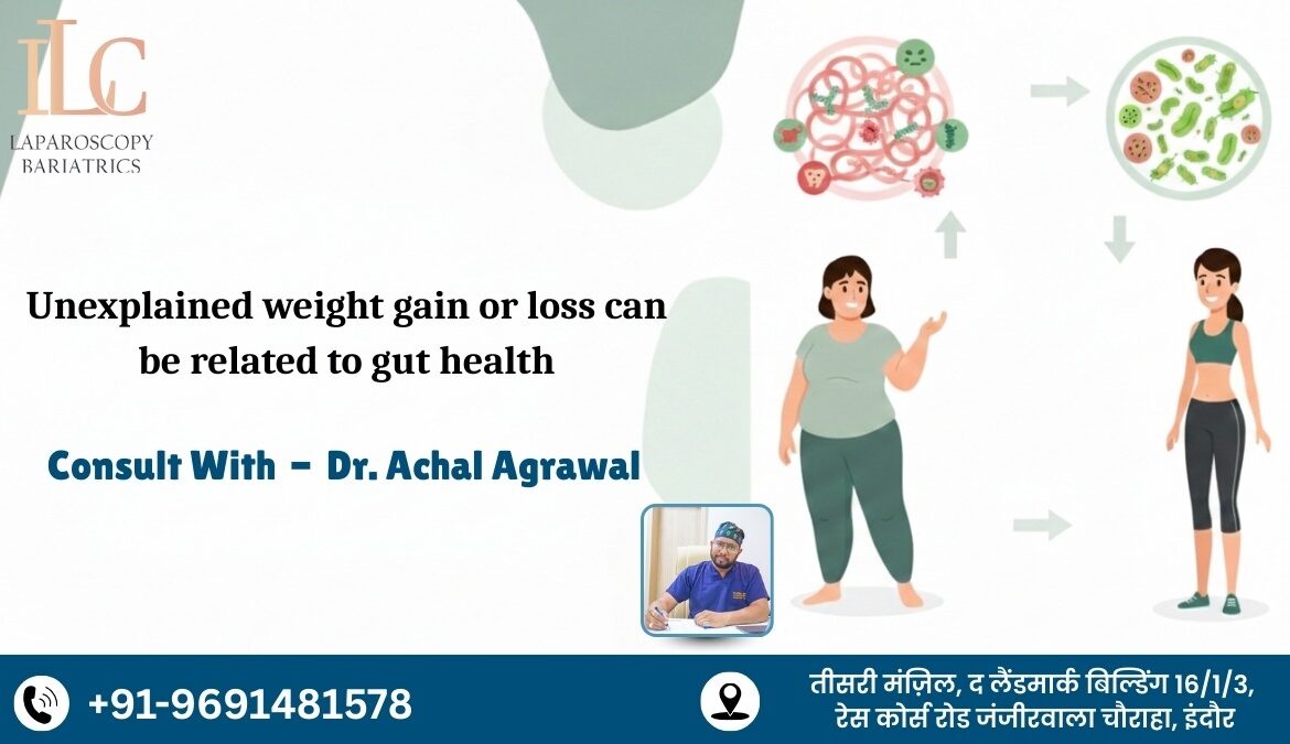 Unexplained weight gain or loss can be related to gut health