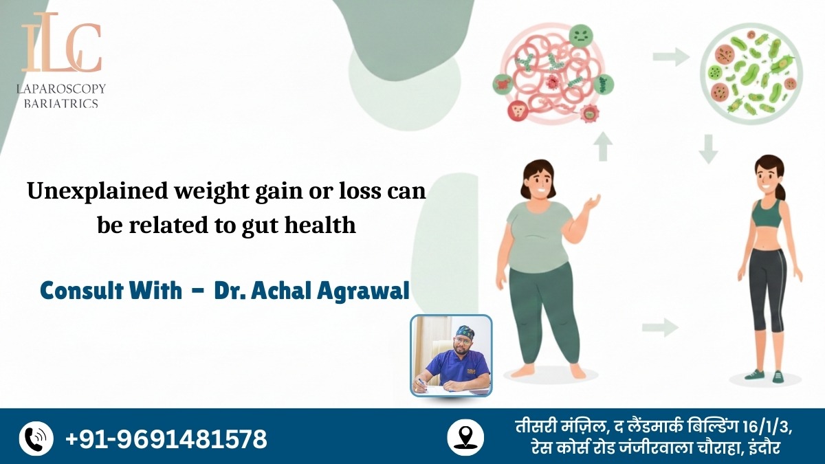 Unexplained weight gain or loss can be related to gut health