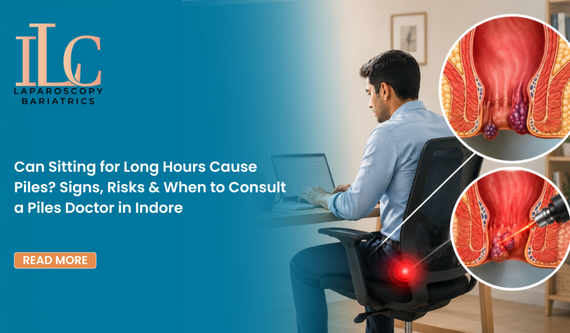 Can Sitting for Long Hours Cause Piles? Signs, Risks & When to Consult a Piles Doctor in Indore